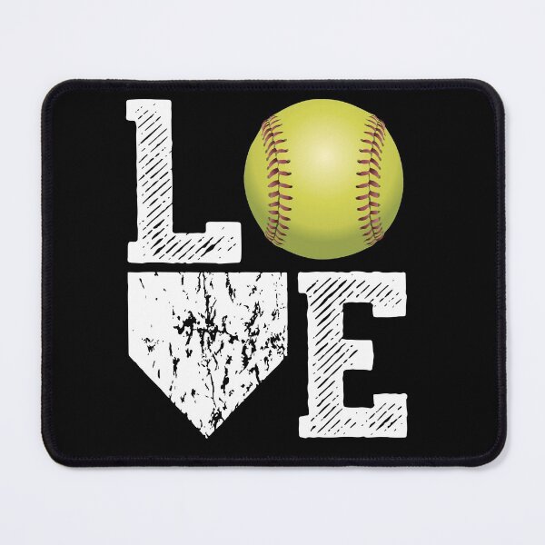 Item preview, love softball girls mom women vintage game favorite softball designed and sold by RalphTrottier.