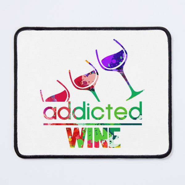 Item preview, Wine addicted watercolor designed and sold by loveislovestore.