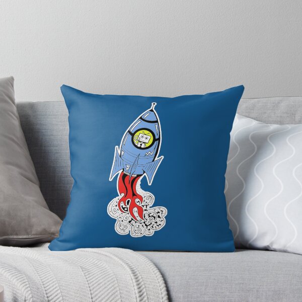 Item preview, Happy Waving Robot in Rocket designed and sold by SurlyAmy.