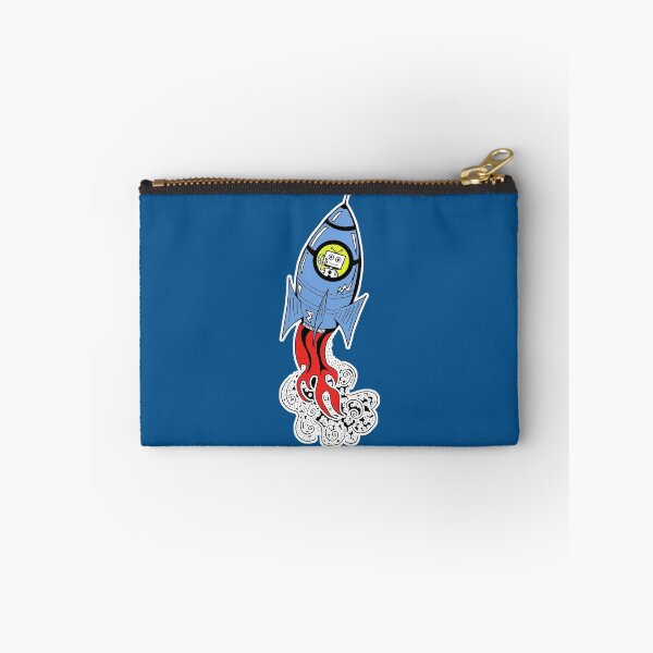 Item preview, Happy Waving Robot in Rocket designed and sold by SurlyAmy.