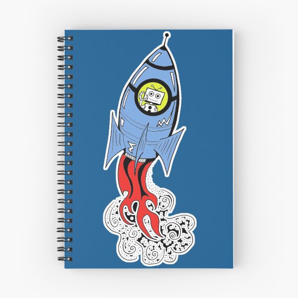 Item preview, Happy Waving Robot in Rocket designed and sold by SurlyAmy.