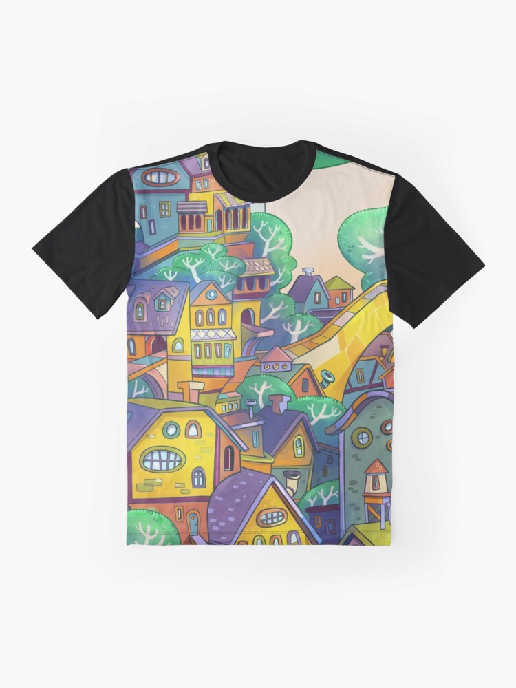 Alternate view of Tree Top Town Graphic T-Shirt
