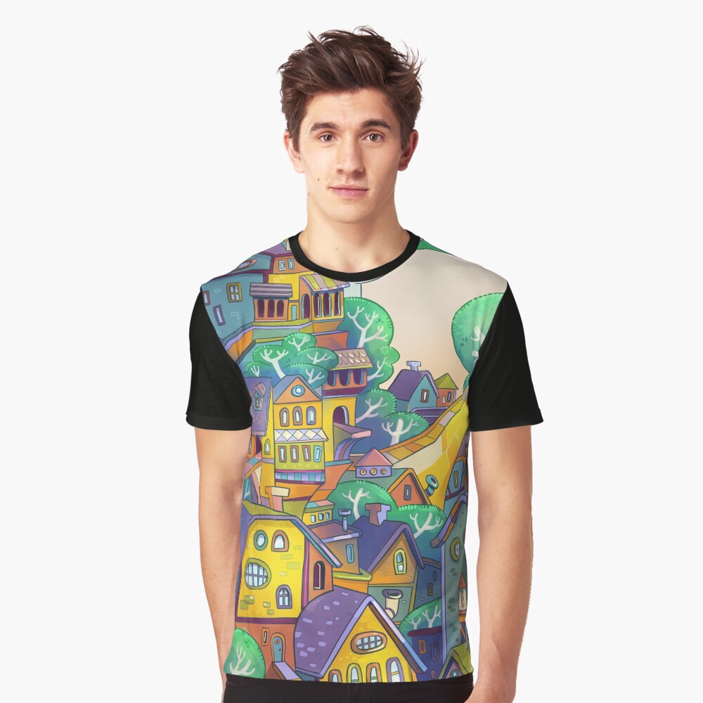Tree Top Town Graphic T-Shirt