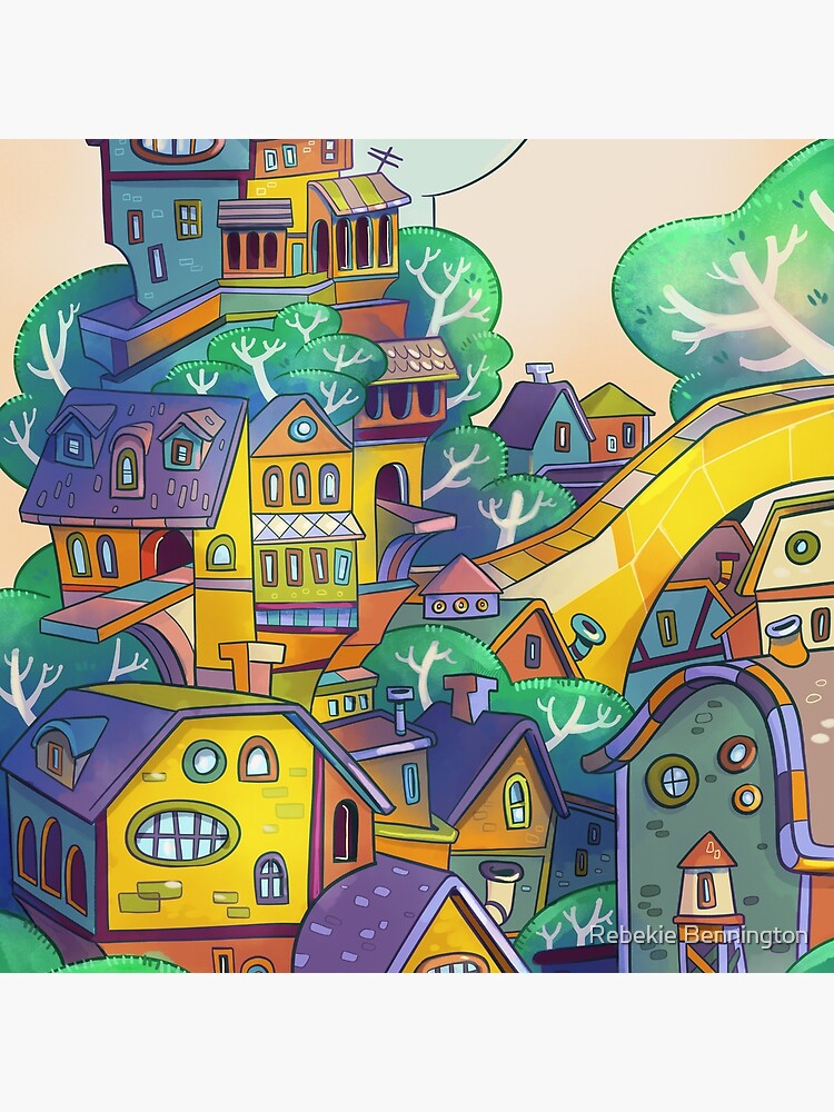 Tree Top Town by rebekieb
