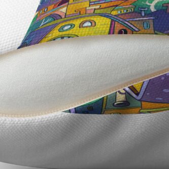 Alternate view of Tree Top Town Floor Pillow