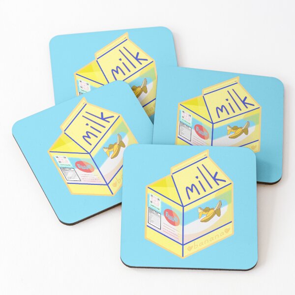 Item preview, Cute Banana Flavored Milk Carton designed and sold by sadimouto.