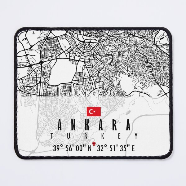 Item preview, Ankara Map Turkey designed and sold by hatimelhag.