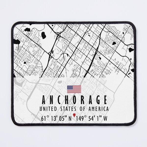 Item preview, Anchorage Map USA designed and sold by hatimelhag.
