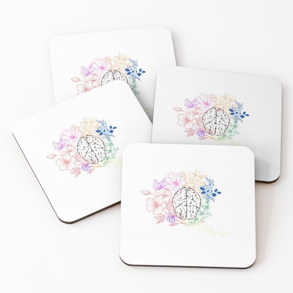 Item preview, colorful plants + brains designed and sold by aubreyjacobs.