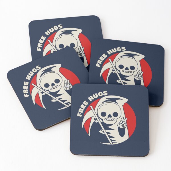 Item preview, Cute Grim Reaper Free Hugs designed and sold by MnEmzStudio.