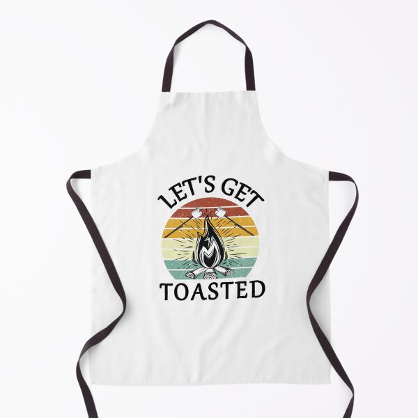 Item preview, Let's Get Toasted Vintage Sunset Funny Camping Saying designed and sold by Dexter Freeman.