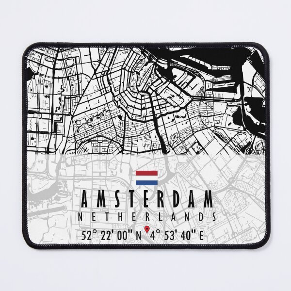 Item preview, Amsterdam Map Netherlands designed and sold by hatimelhag.