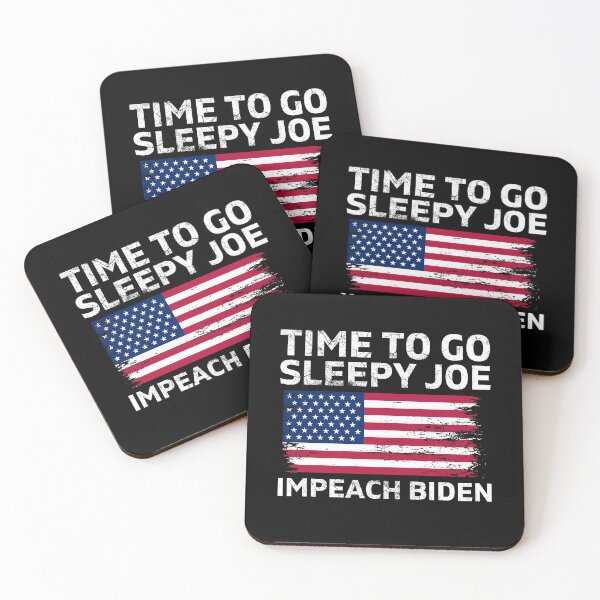Item preview, Impeach Sleepy Joe Biden Pro American Anti Biden USA Flag designed and sold by FOGODesigns.