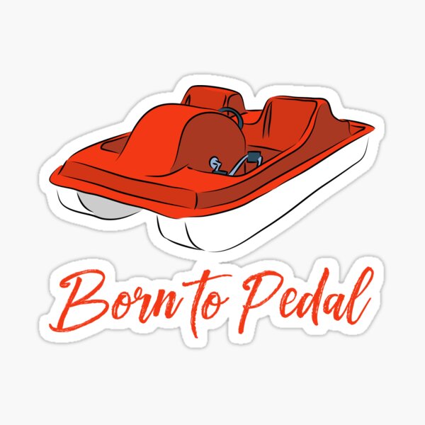 Item preview, Born to Pedal Red Pedal Boat designed and sold by awkwarddesignco.