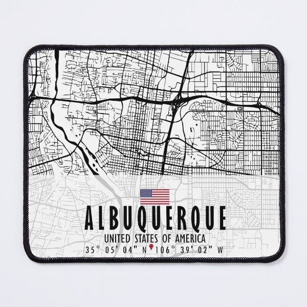 Item preview, Albuquerque Map USA designed and sold by hatimelhag.