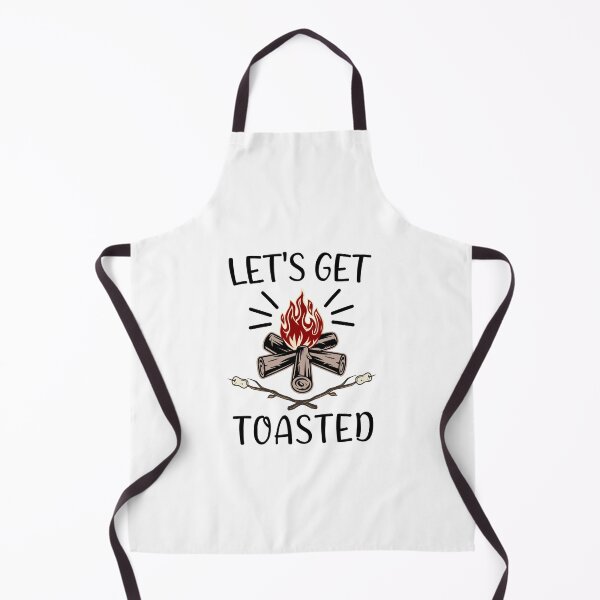 Item preview, Let's Get Toasted Funny Camping Quote designed and sold by Dexter Freeman.