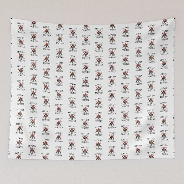 Item preview, Let's Get Toasted Funny Camping Quote designed and sold by Dexter Freeman.