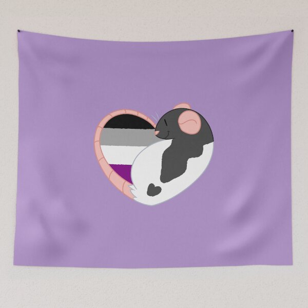 Item preview, Asexual Pride Rat designed and sold by Dandyrats.