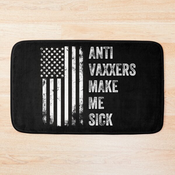 Item preview, Anti Vaxxers Make Me Sick Grunge Style #darkbackground designed and sold by Happy-PrintZ.