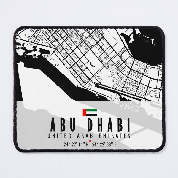 Item preview, Abu Dhabi Map UAE designed and sold by hatimelhag.