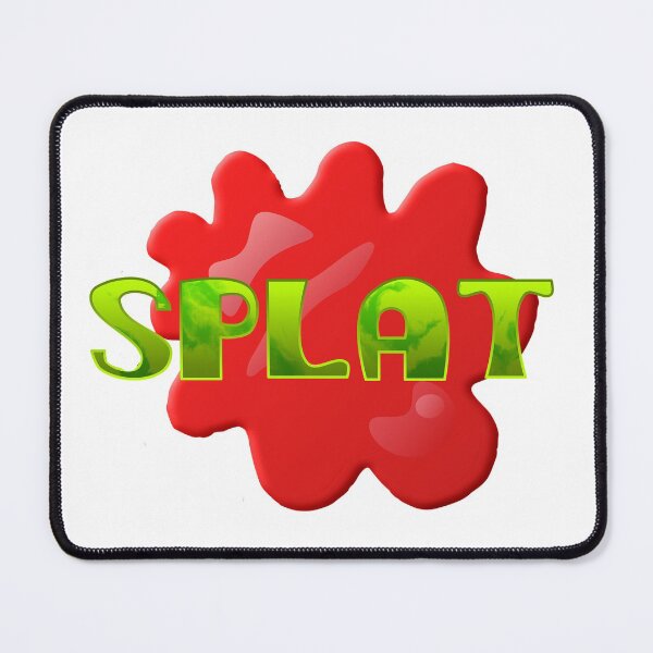 Item preview, Splat WordArt, Red splat with yellow word, glob, mess, Onomonipea designed and sold by Nostrathomas66.