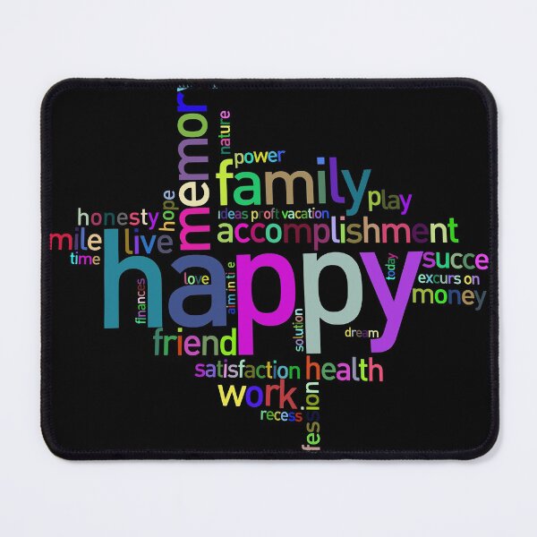 Item preview, Happy wordart, satisfaction, health, accomplishment, motivation, success, hope, self help designed and sold by Nostrathomas66.