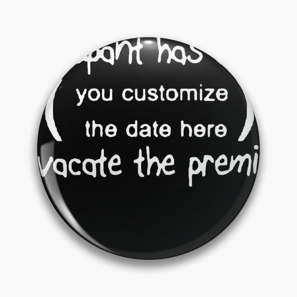 Item preview, eviction notice designed and sold by RalphTrottier.