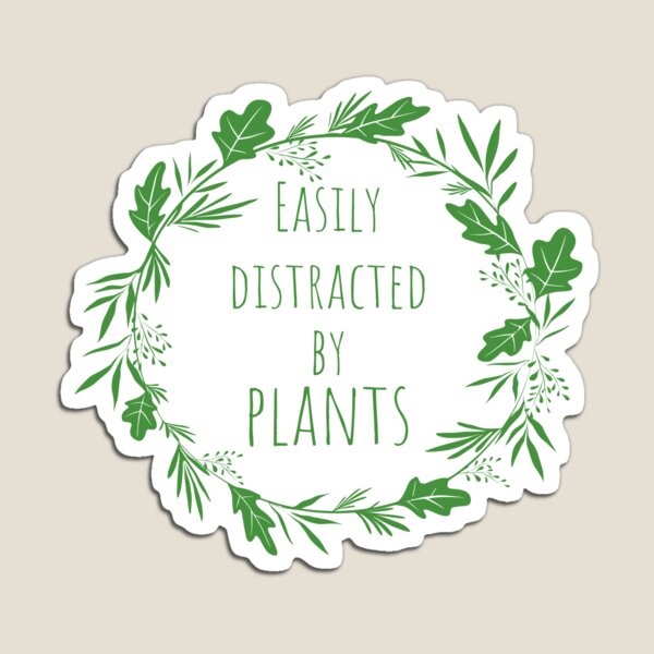 Item preview, Easily Distracted by Plants designed and sold by Valid-Patterns.