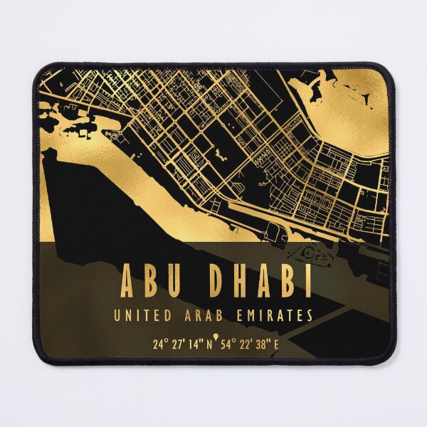 Item preview, Abu Dhabi Map UAE designed and sold by hatimelhag.