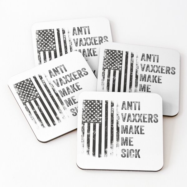 Item preview, Anti Vaxxers Make Me Sick Grunge Style #lightbackground designed and sold by Happy-PrintZ.