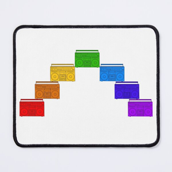 Item preview, 1980s Rad Rainbow of Boomboxes designed and sold by Deborah Camp.
