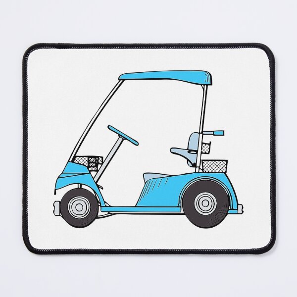 Item preview, Golf Cart, blue golf cart, cartoon golf cart,  designed and sold by Nostrathomas66.