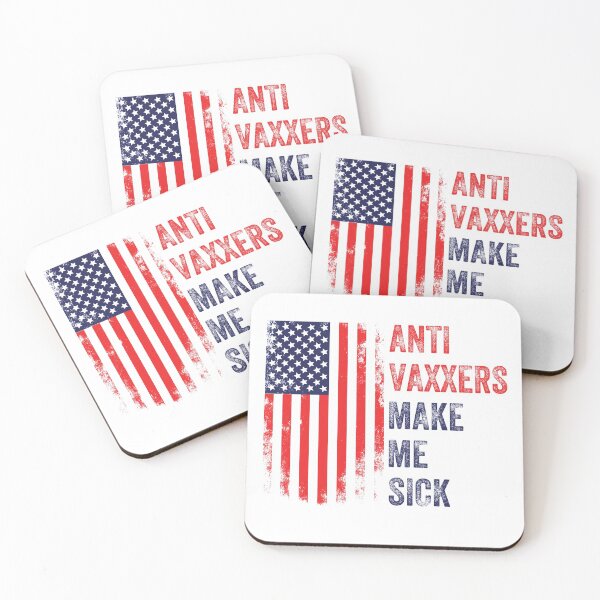 Artikelvorschau, Anti Vaxxers machen mich krank Grunge Style entworfen und verkauft von Happy-PrintZ.