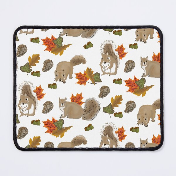 Item preview, Playful Autumn Squirrels on White designed and sold by Quick Brown Fox Canada.