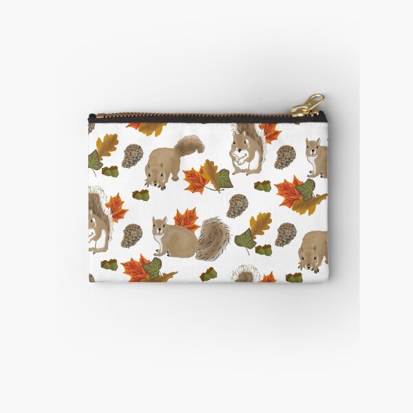 Item preview, Playful Autumn Squirrels on White designed and sold by Quick Brown Fox Canada.