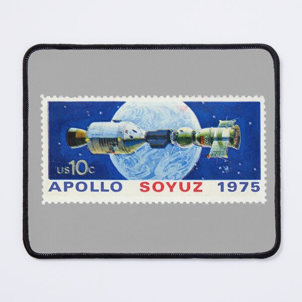 Item preview, Apollo Soyuz US Postage Stamp 1975, NASA, Astronauts, Outer Space, Spaceship, Launch, Space Docking designed and sold by Nostrathomas66.