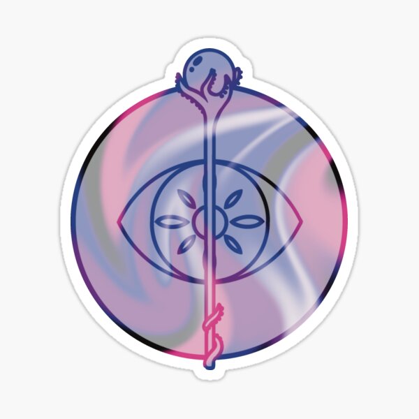 Genderfluid Warlock Symbol Sticker