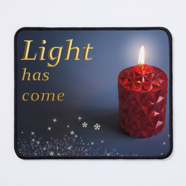 Item preview, "Light has come" Christmas Candle designed and sold by LindaCooke.