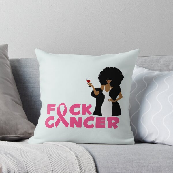 Item preview, Black Queen Survivor, Cancer Awareness, Breast Cancer Warrior, Pink Cancer Ribbon, Afro Woman, Afro Lady, designed and sold by ArtHolidayPrint.