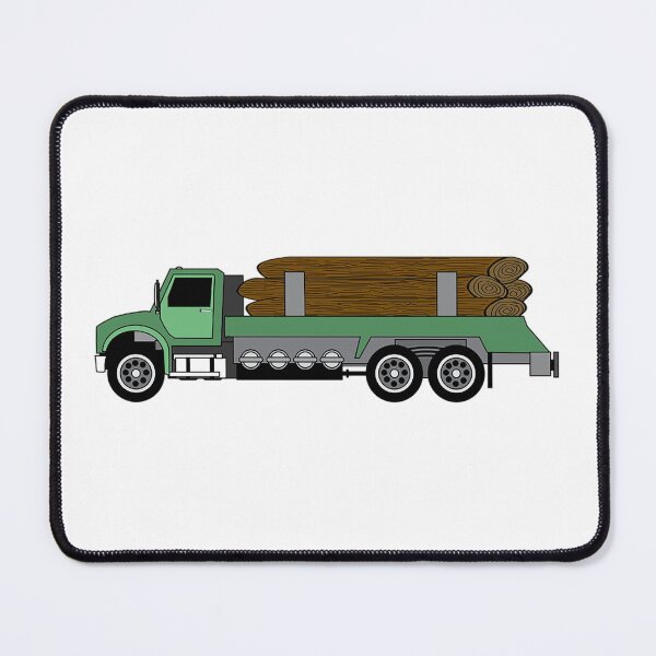 Item preview, Logging Truck, Green Flatbead Truck, Lumber,  designed and sold by Nostrathomas66.