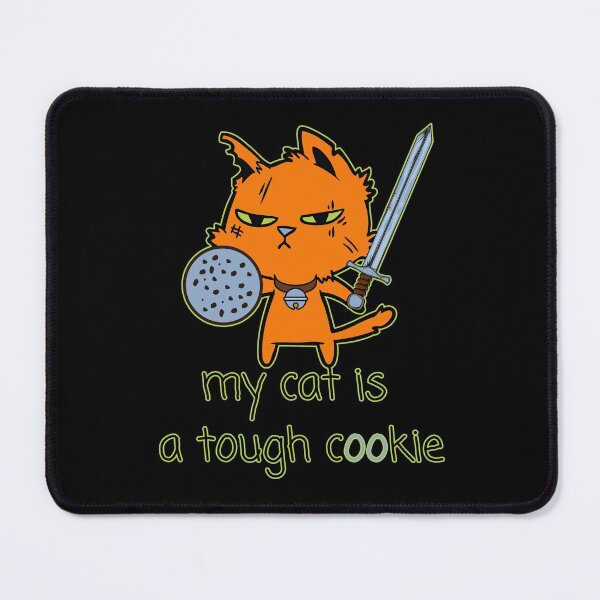 Item preview, My Cat is a Tough Cookie Brave Knight designed and sold by BeeZBeez.