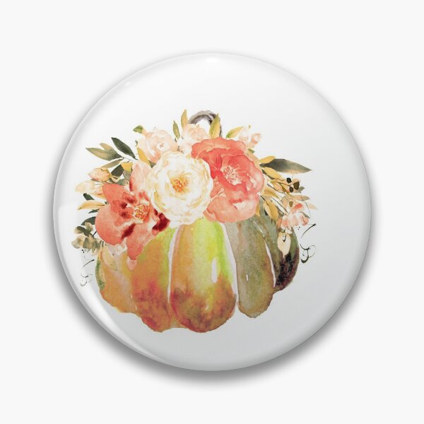 Item preview, pumpkin autumn flowers designed and sold by VittaArtDream.