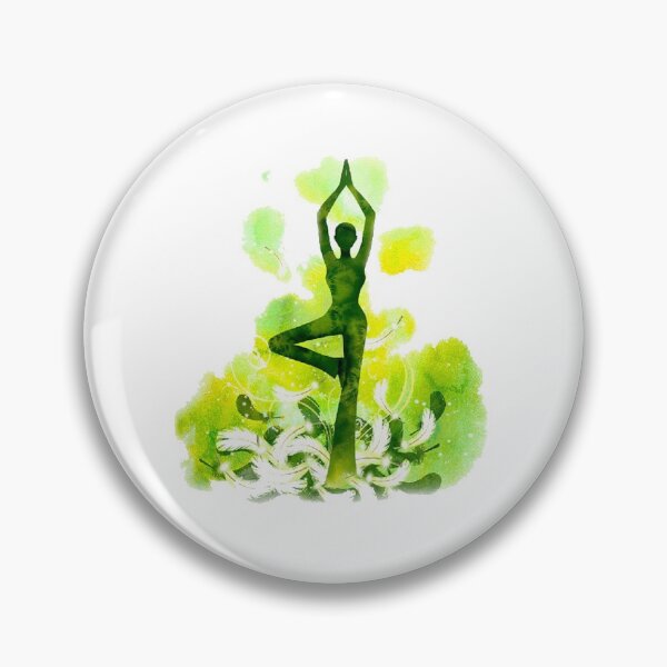 Item preview, The yoga tree pose in lime color designed and sold by munaykidisenios.
