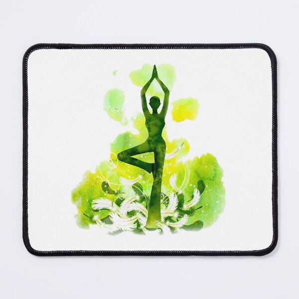 Item preview, The yoga tree pose in lime color designed and sold by munaykidisenios.