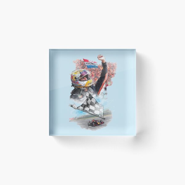 Max Verstappen Graphic Drawing - F1 2021 Acrylic Block