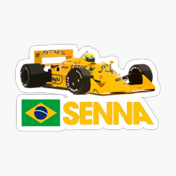 Ayrton Senna Auto Aufkleber, Formel Eins F1 Fenster Bumper Decal Schild  Helm 