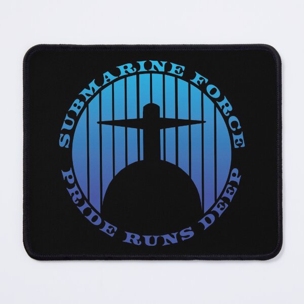 Item preview, Submarine Force Pride Runs Deep Blue Ocean Black Design. designed and sold by MadMando.