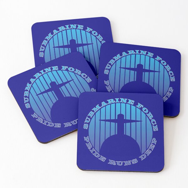 Item preview, Submarine Force Pride Runs Deep Ocean Blue Clear Design designed and sold by MadMando.