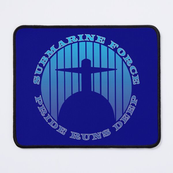 Item preview, Submarine Force Pride Runs Deep Ocean Blue Clear Design designed and sold by MadMando.