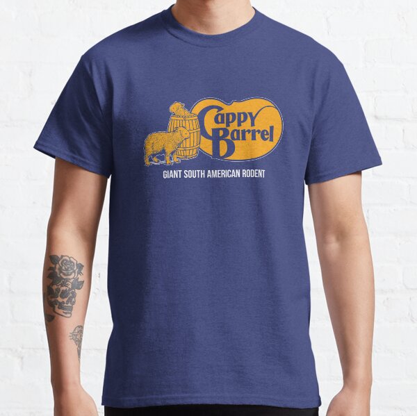 Cappy Barrel; capybara country store logo (on dark colors) Classic T-Shirt